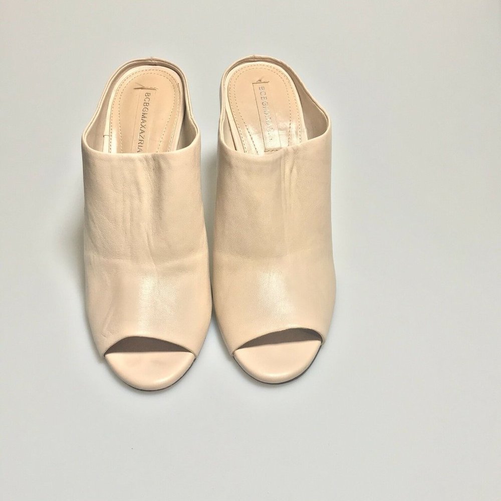 BCBG Shoe Size 10 Beige Dena High Heel Slip on Mul